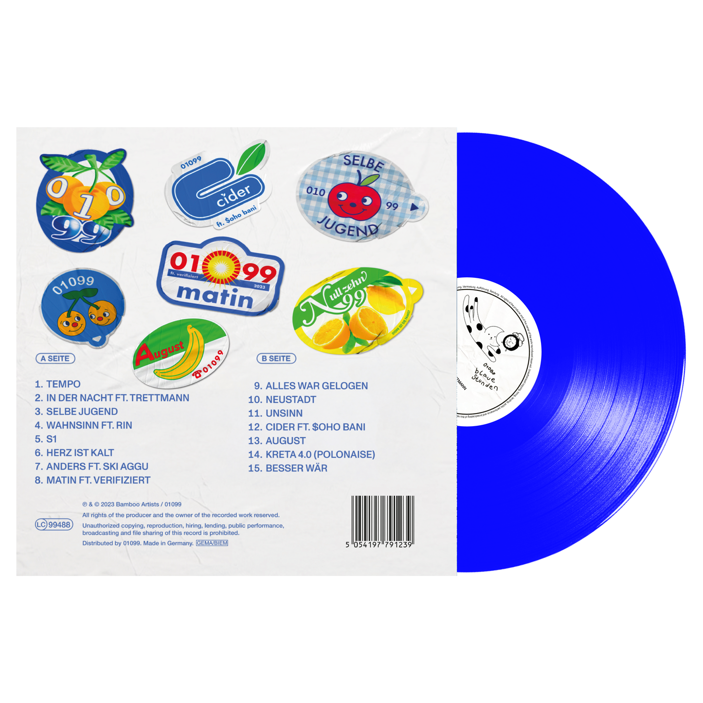 01099 - Blaue Stunden (LP - transparent blau)