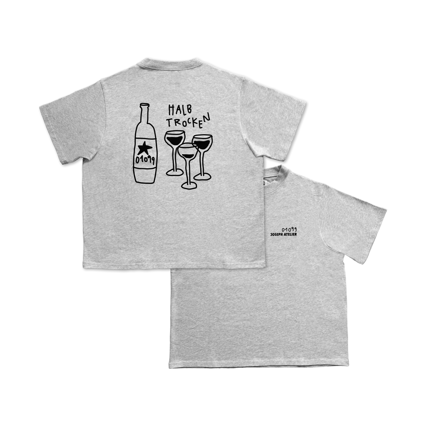 "Halbtrocken" - Shirt Bundle zu orange - Joseph Atelier x 01099