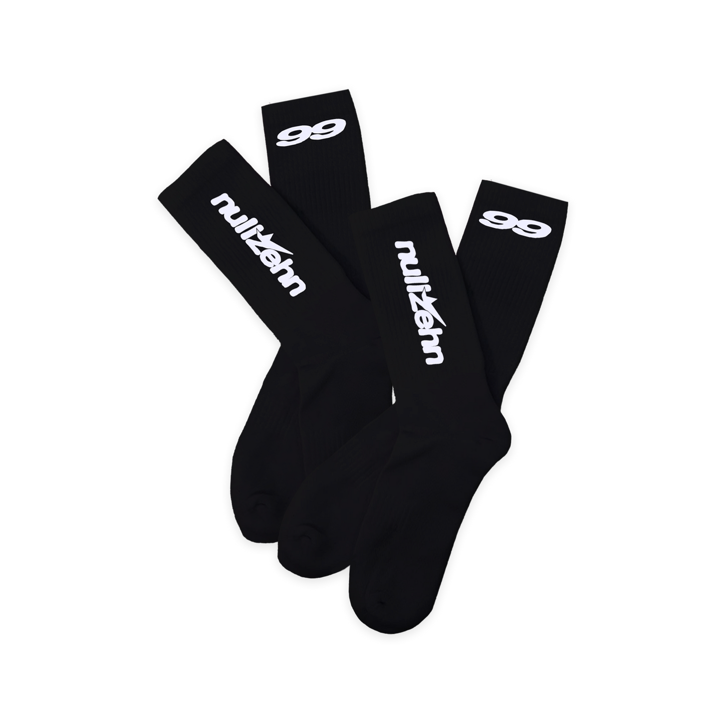nullzehn99 - Socken Bundle schwarz (Doppelpack)