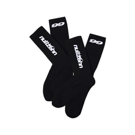 nullzehn99 - Socken Bundle schwarz (Doppelpack)