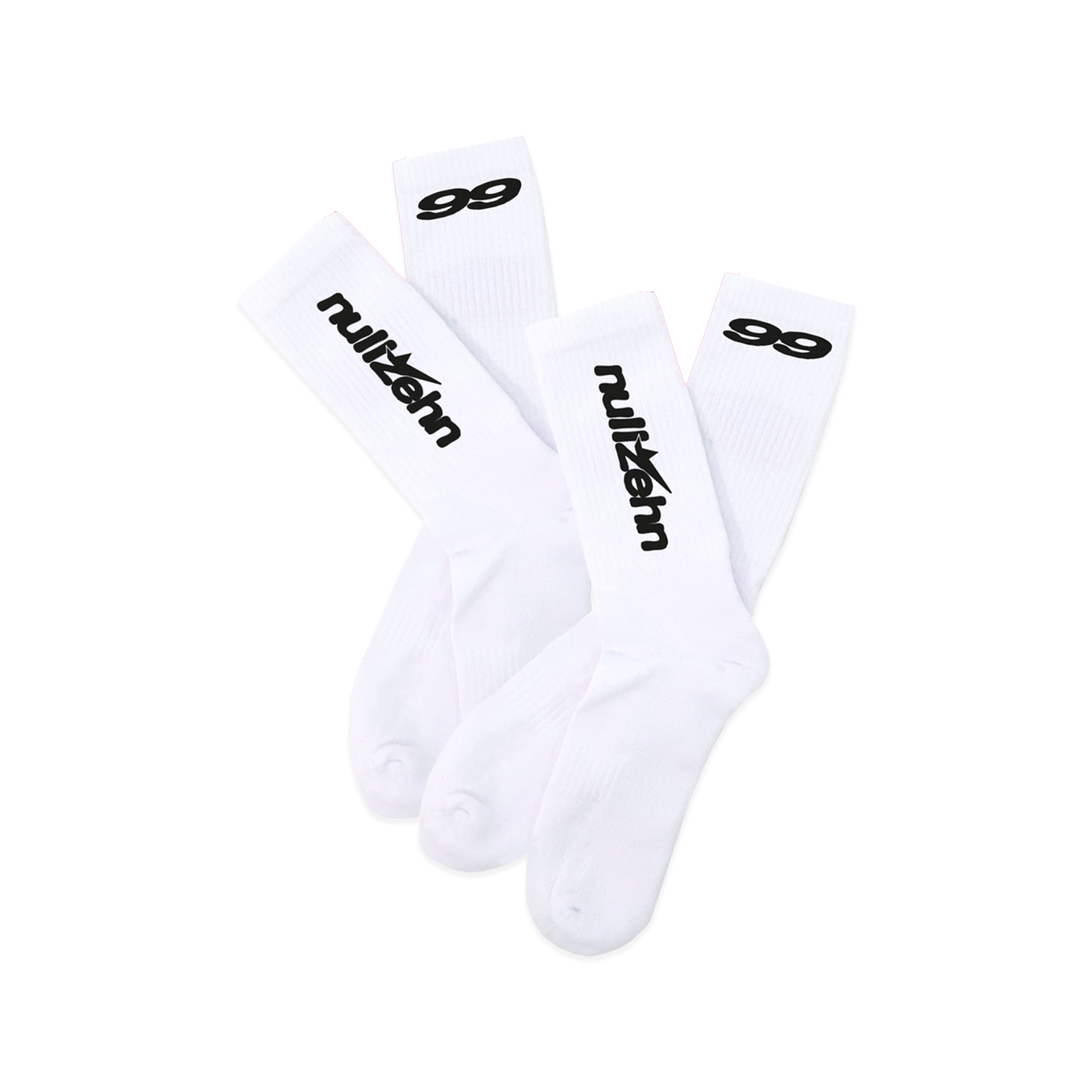 nullzehn99 - Socken Bundle weiß (Doppelpack)