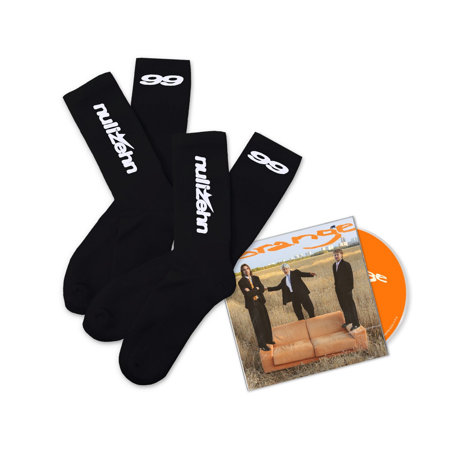 nullzehn99 - Socken Bundle schwarz (Doppelpack)