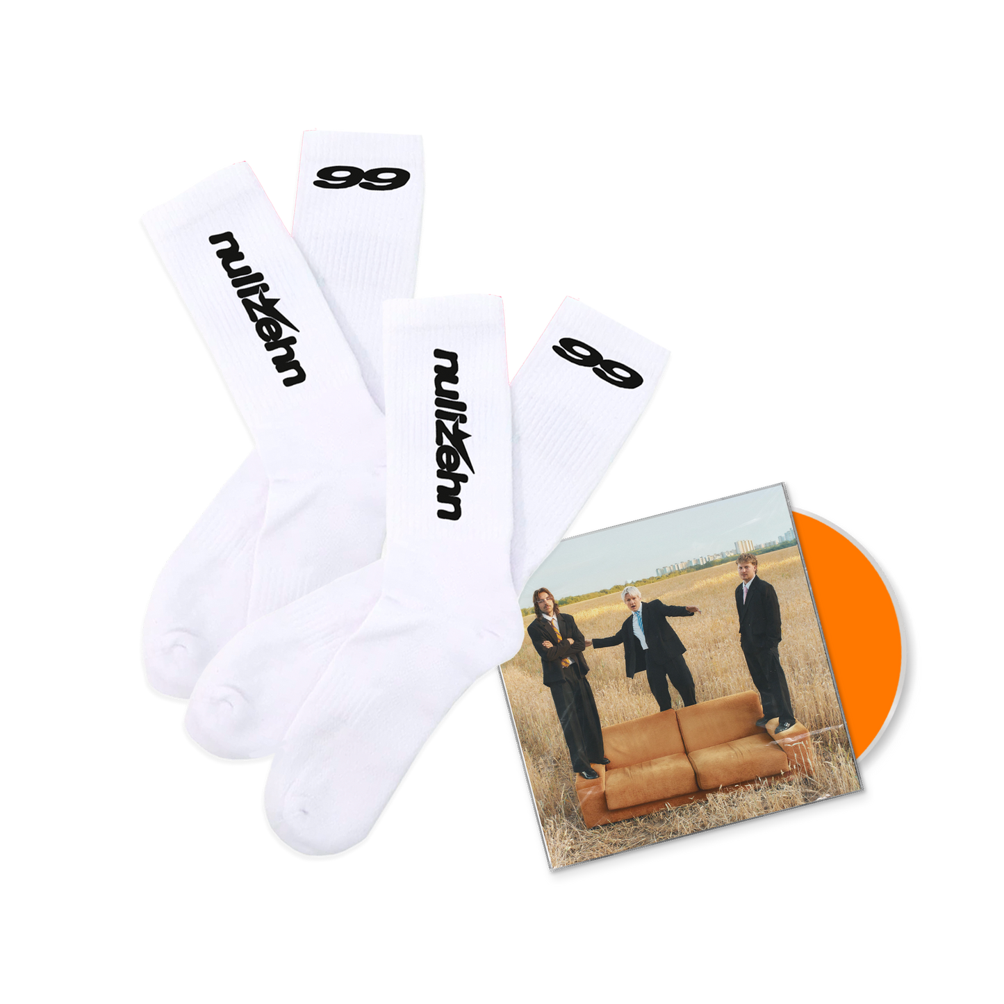 nullzehn99 - Socken Bundle weiß (Doppelpack)