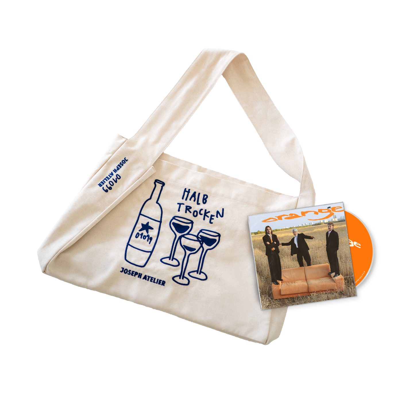 "Halbtrocken" - Tasche Bundle zu orange - Joseph Atelier x 01099